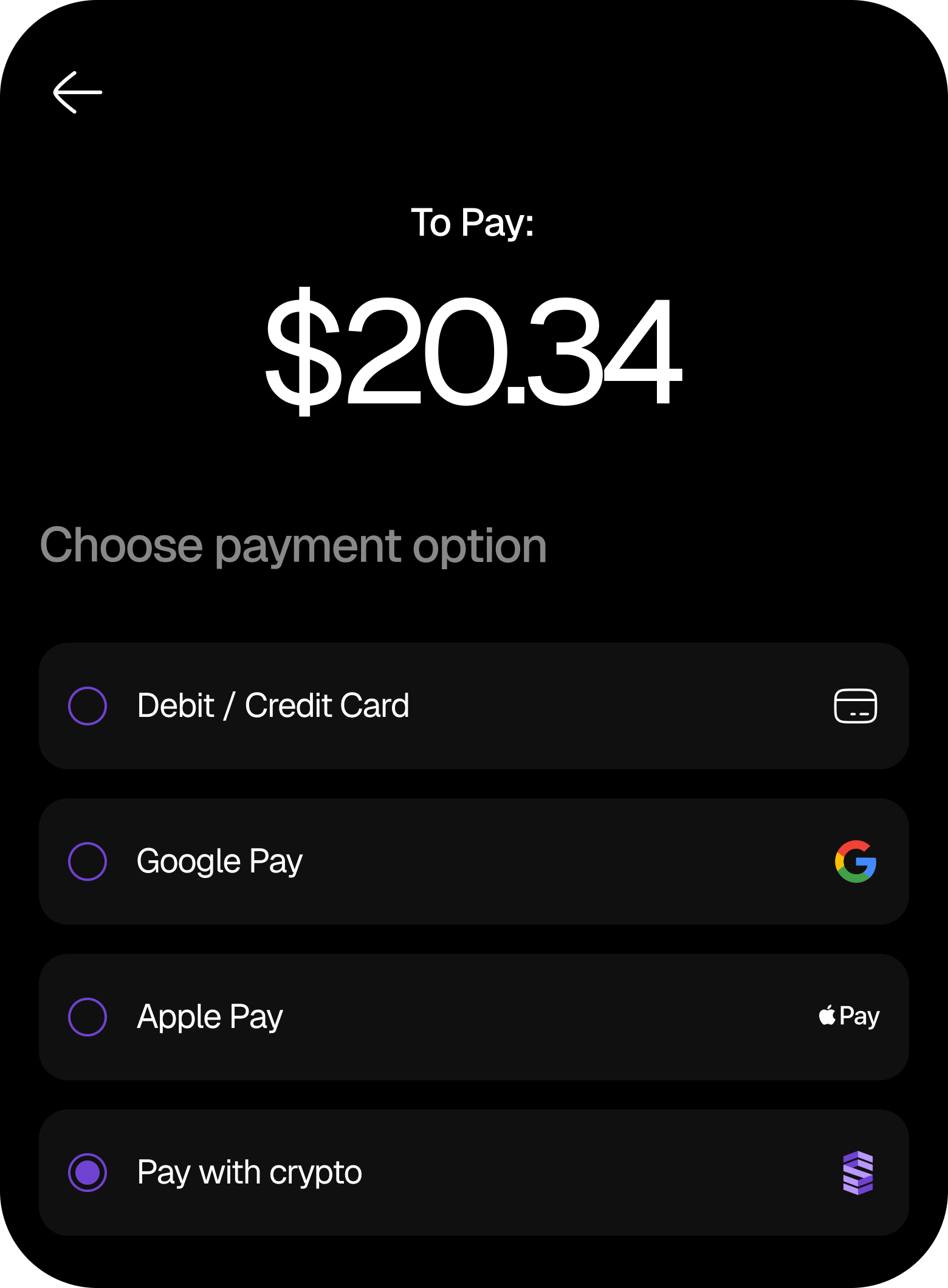 01. Select Crypto